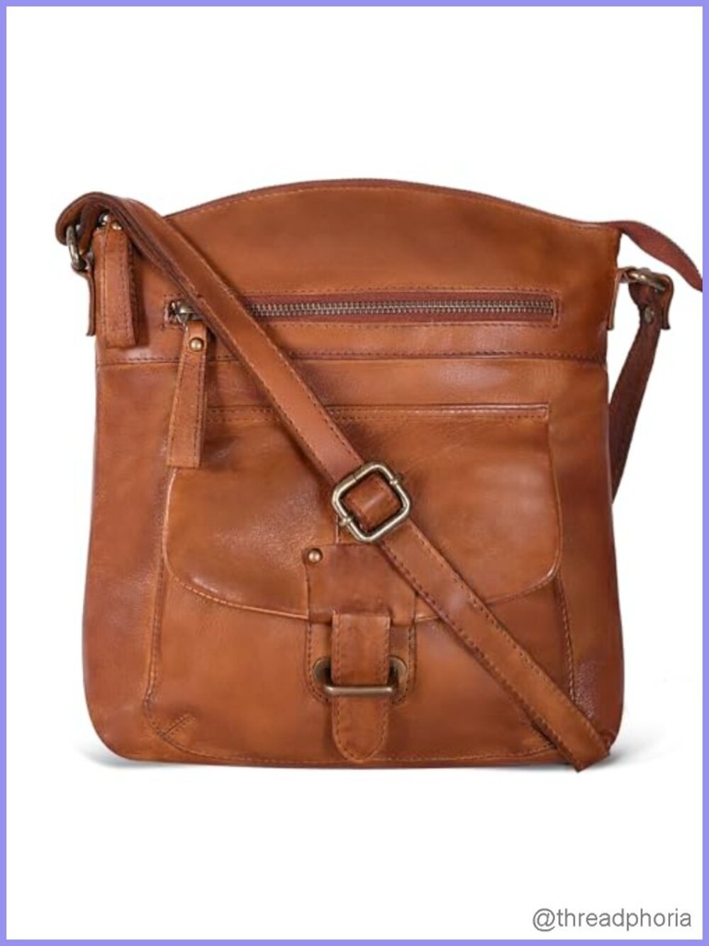 Genuine Leather Crossbody Bag Women Medium Handbag Purse